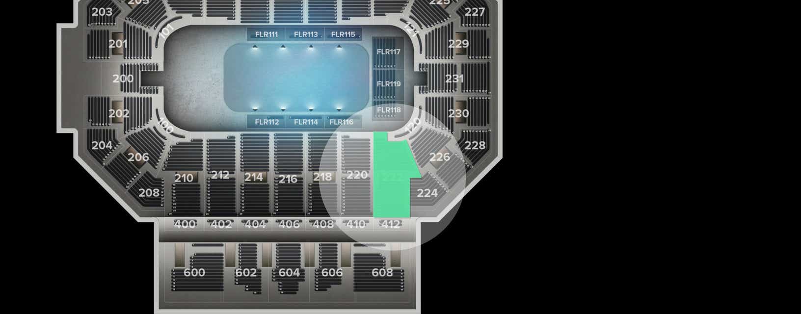 Seat view from Lower