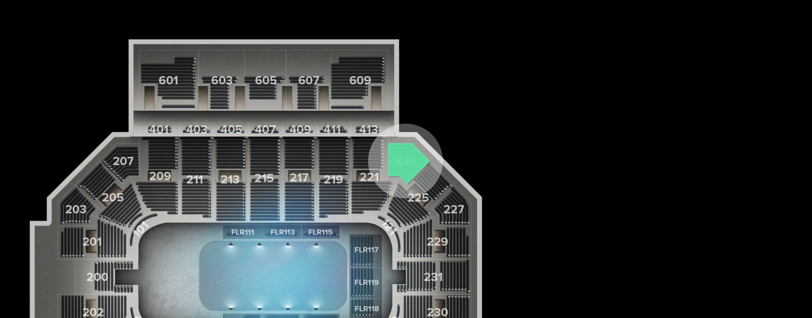 Seat view from Lower