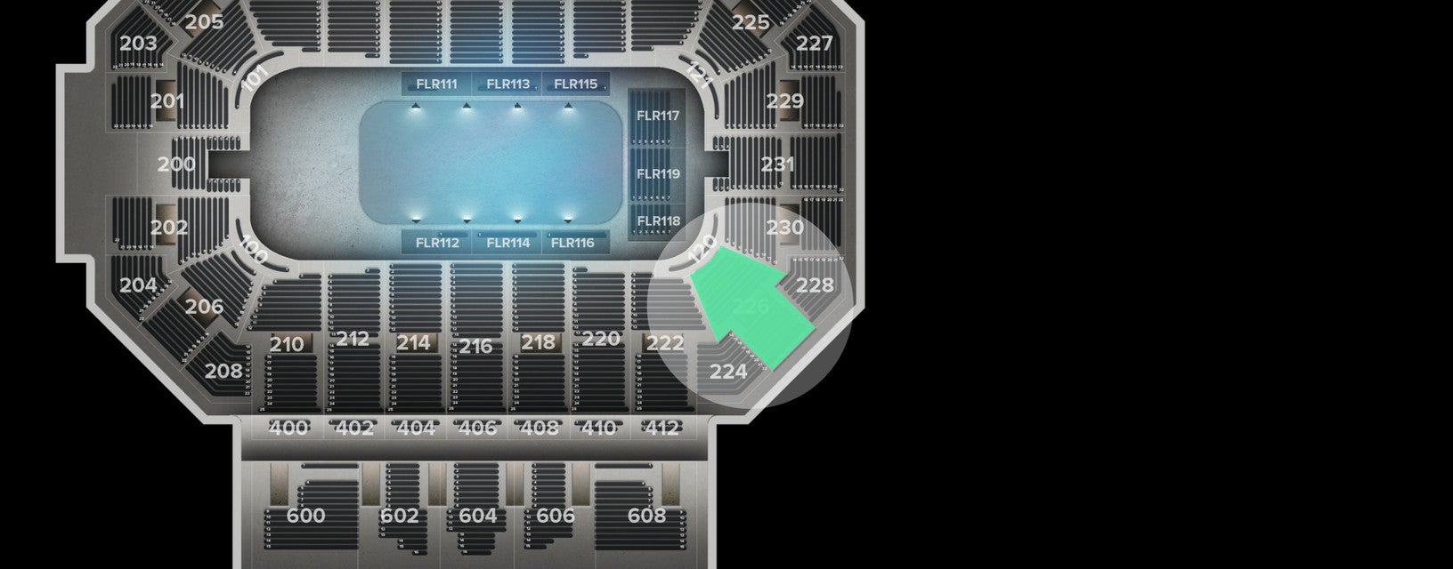Seat view from Lower