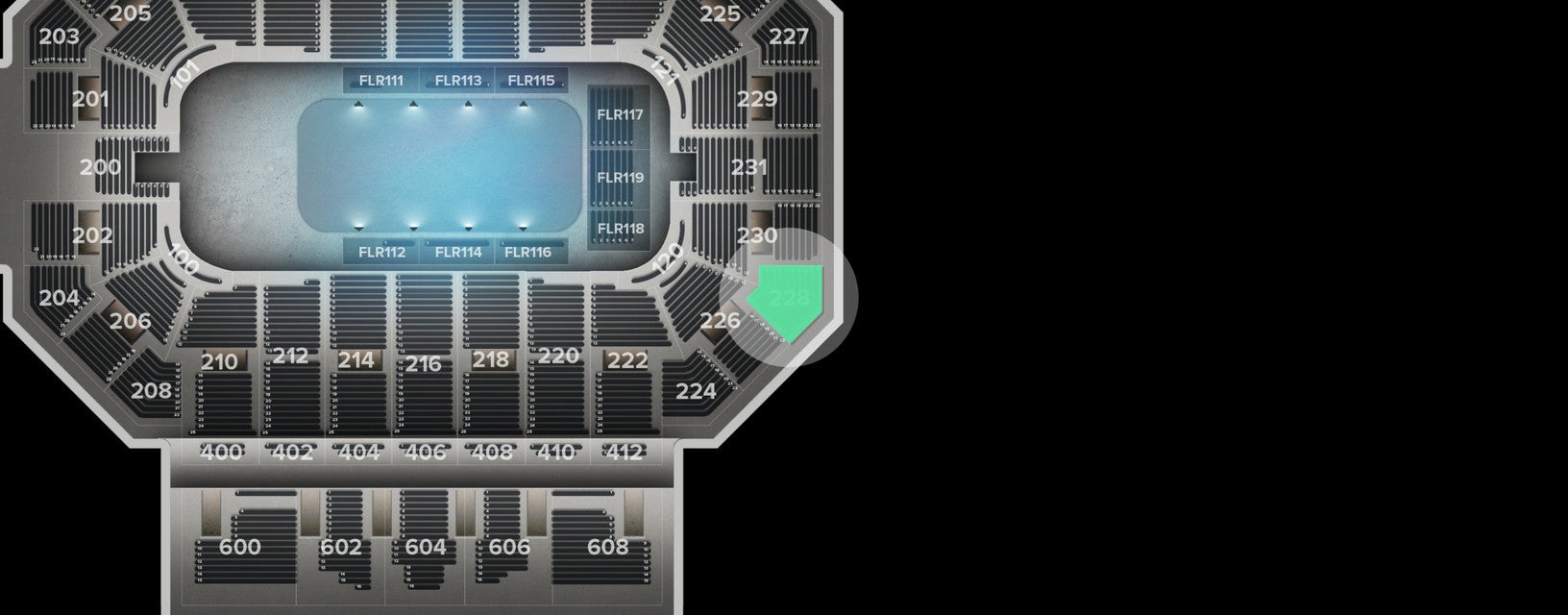 Seat view from Lower