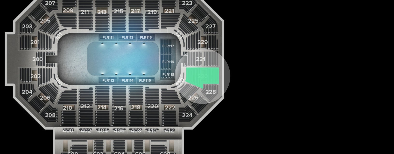 Seat view from Lower