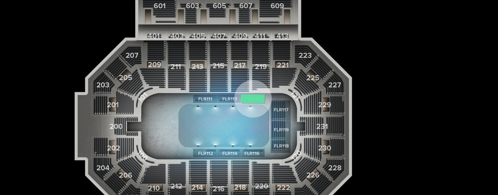 Seat view from Floor