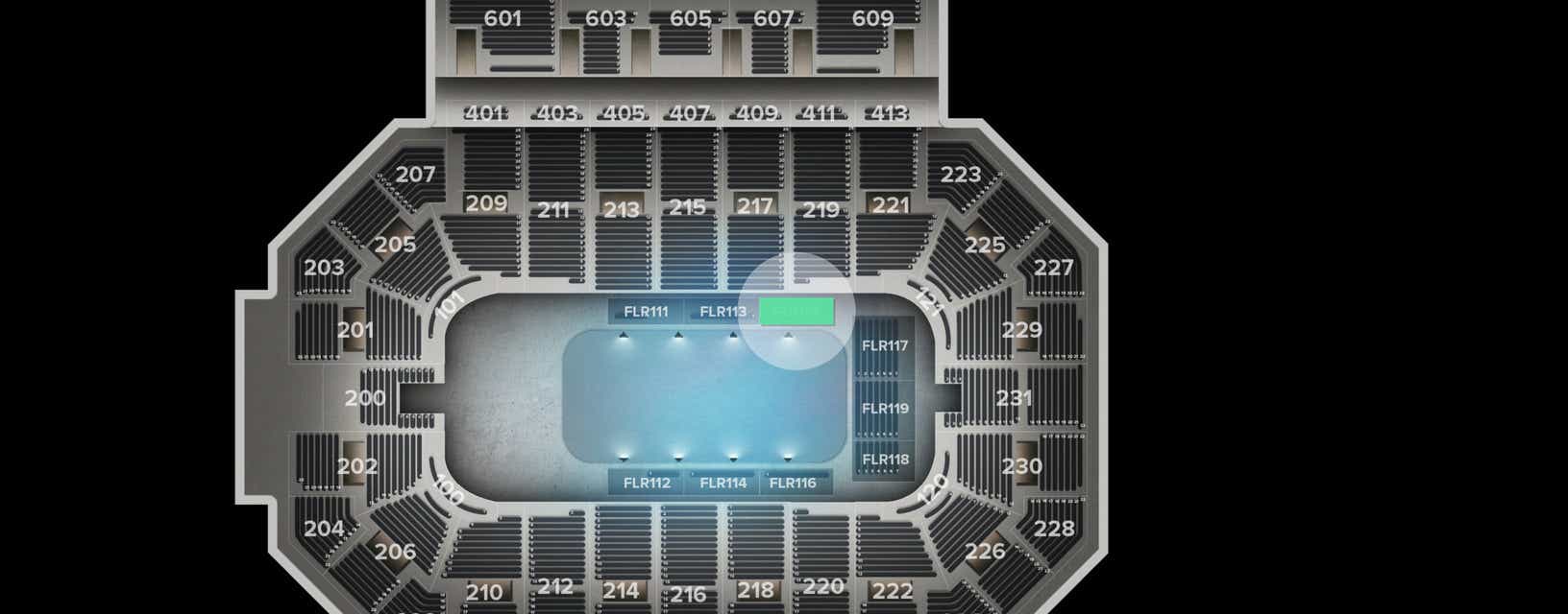 Seat view from Floor