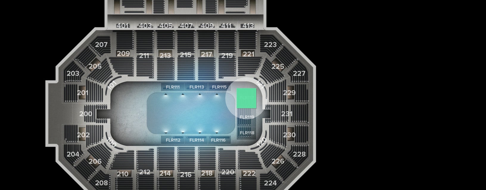 Seat view from Floor