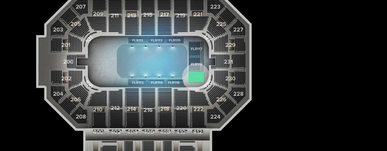 Seat view from Floor