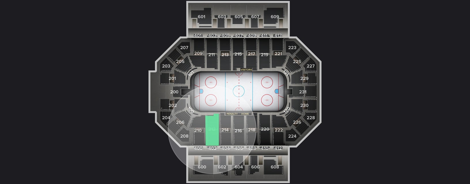 Seat view from Lower