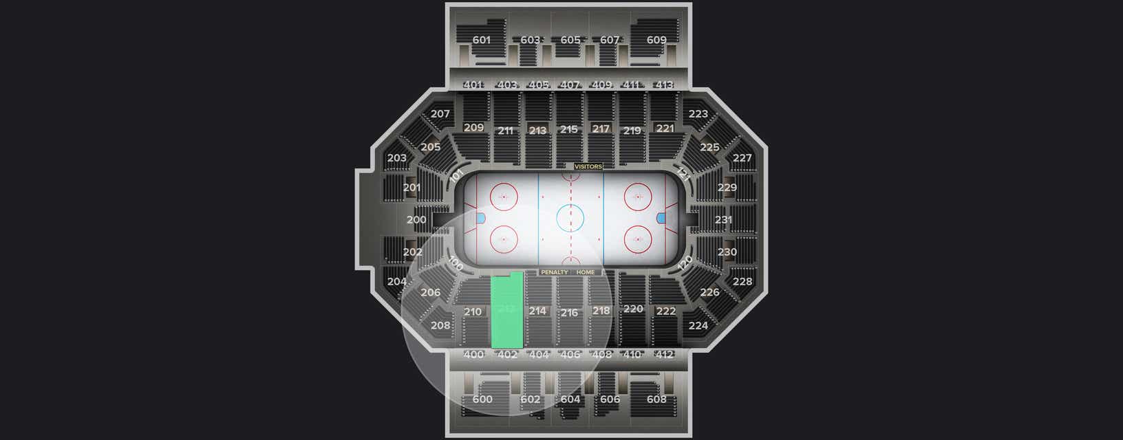 Seat view from Lower