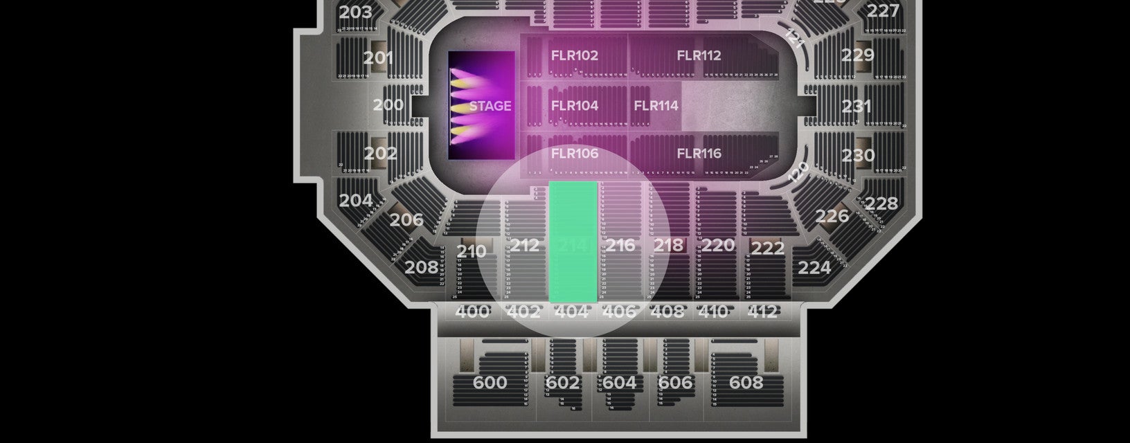 Seat view from Lower