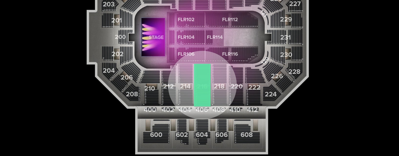 Seat view from Lower