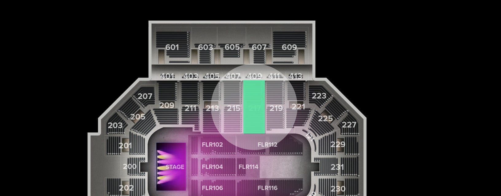 Seat view from Lower