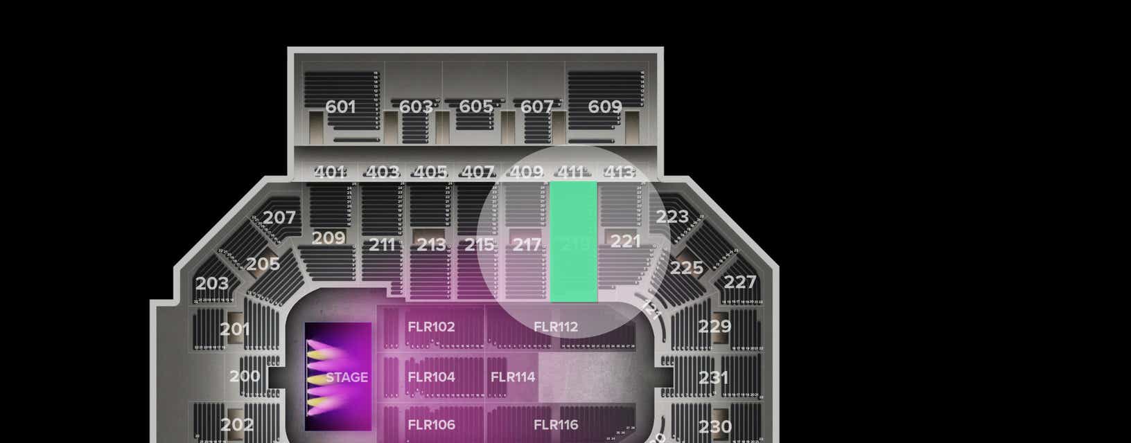 Seat view from Lower