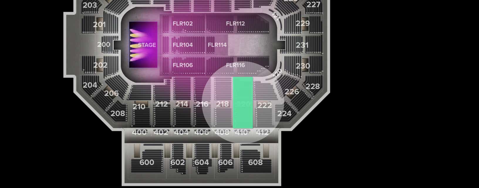 Seat view from Lower