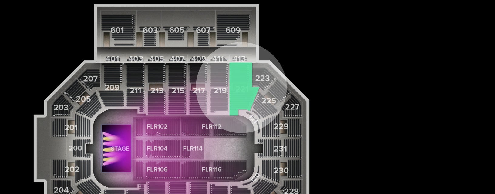 Seat view from Lower
