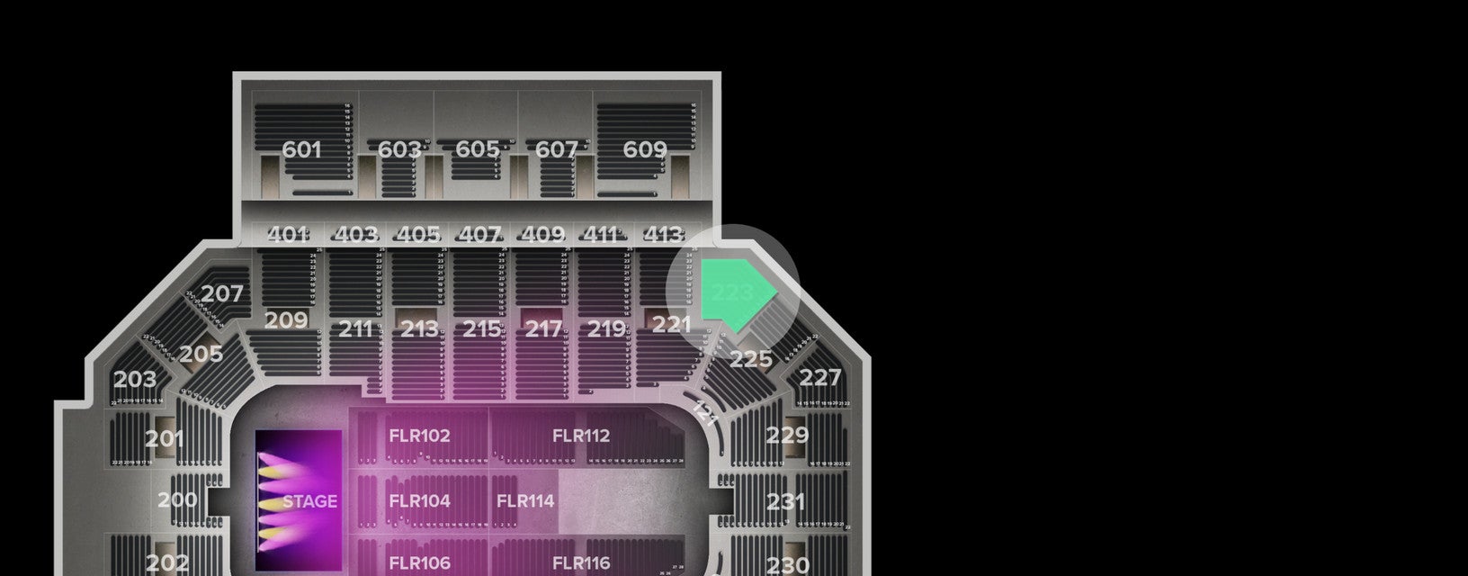 Seat view from Lower