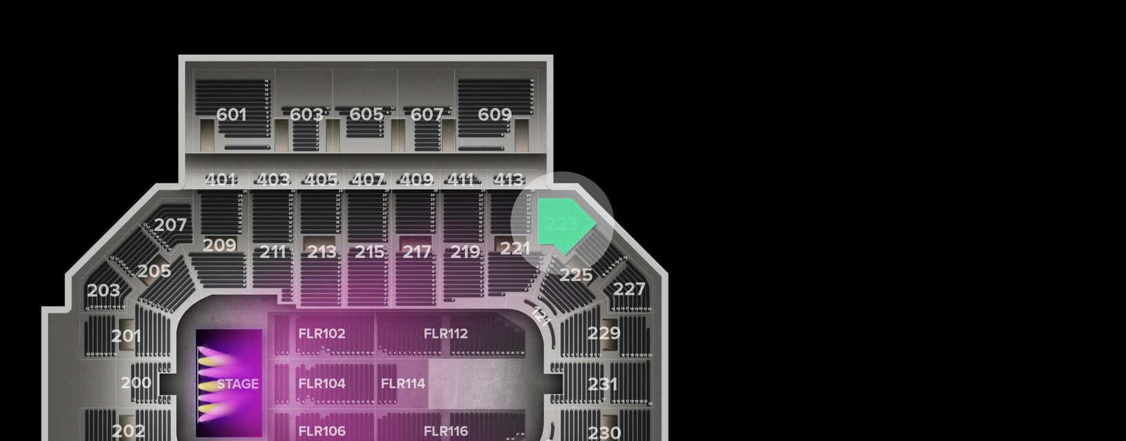 Seat view from Lower