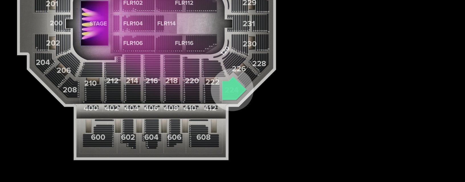 Seat view from Lower