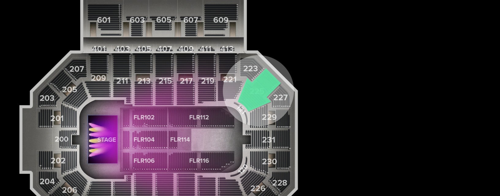 Seat view from Lower