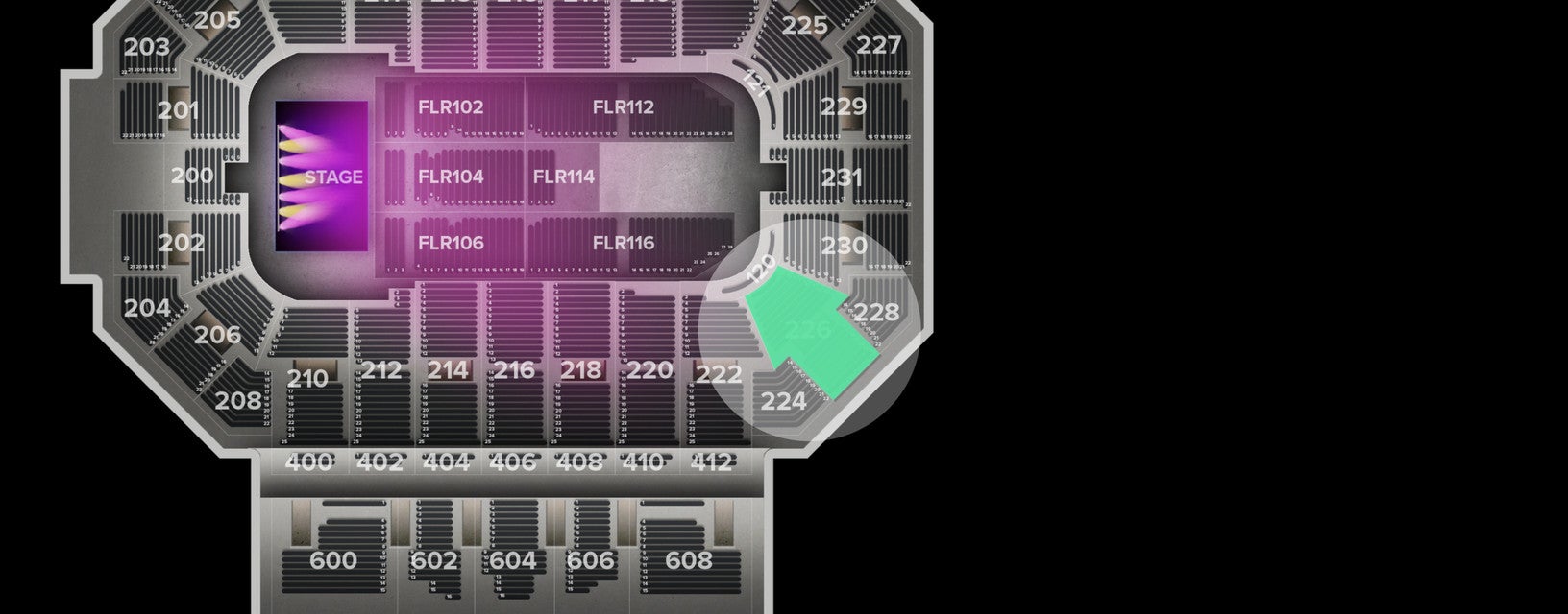 Seat view from Lower