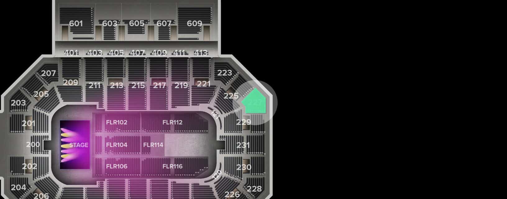 Seat view from Lower