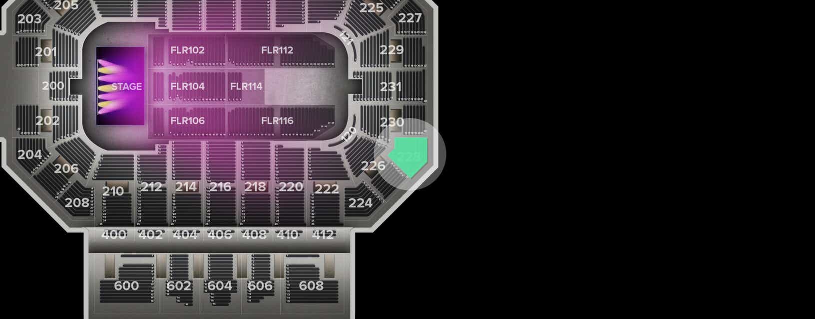 Seat view from Lower