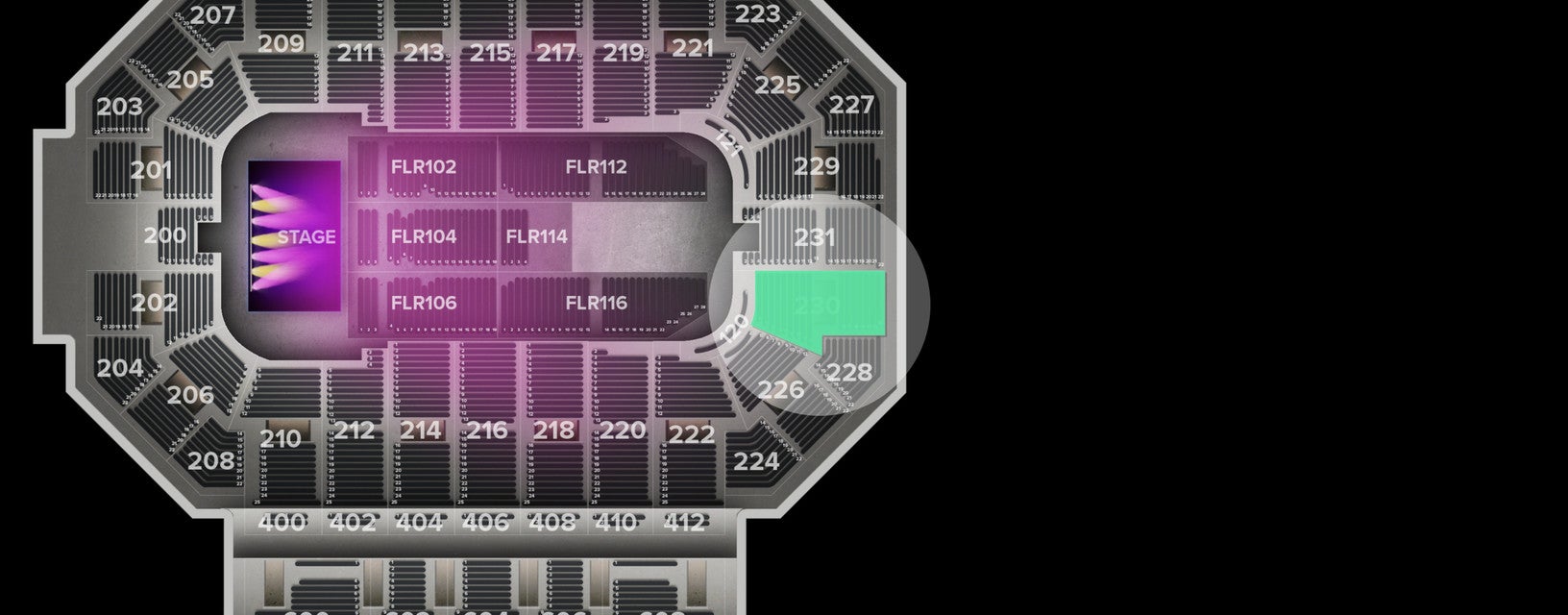 Seat view from Lower
