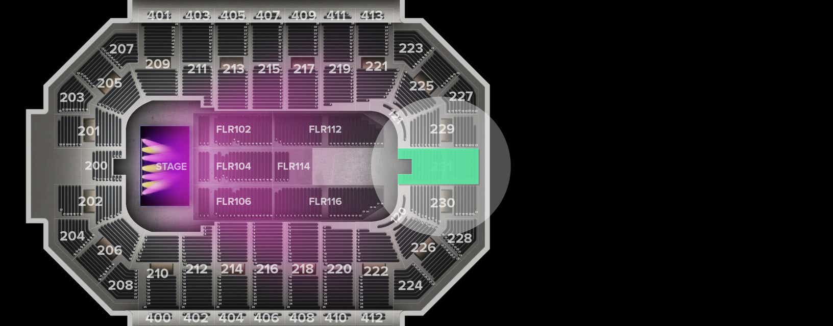 Seat view from Lower