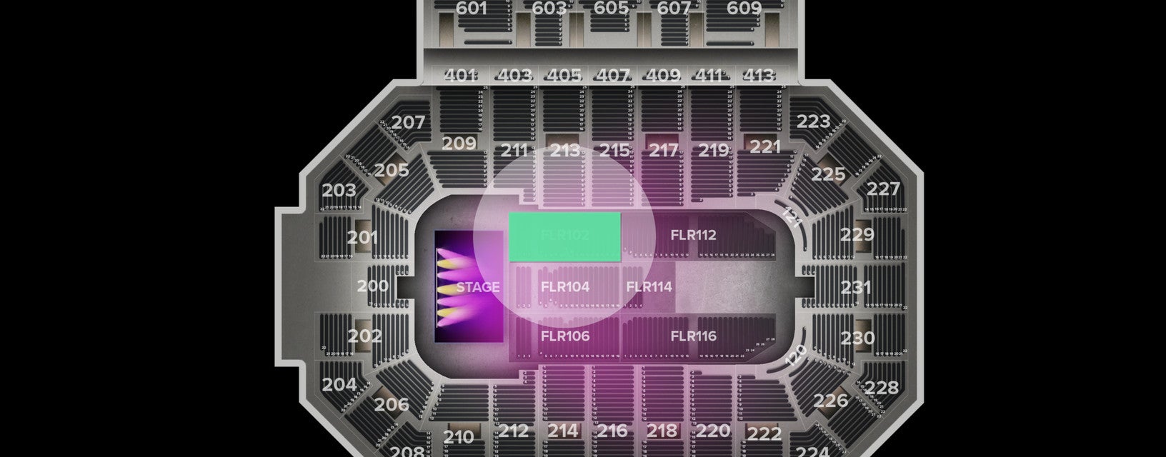 Seat view from Floor