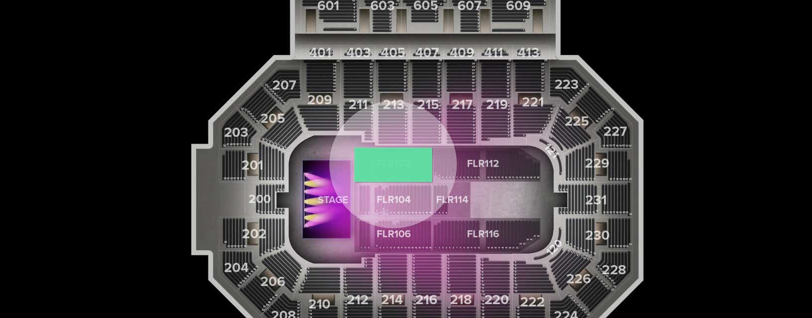 Seat view from Floor