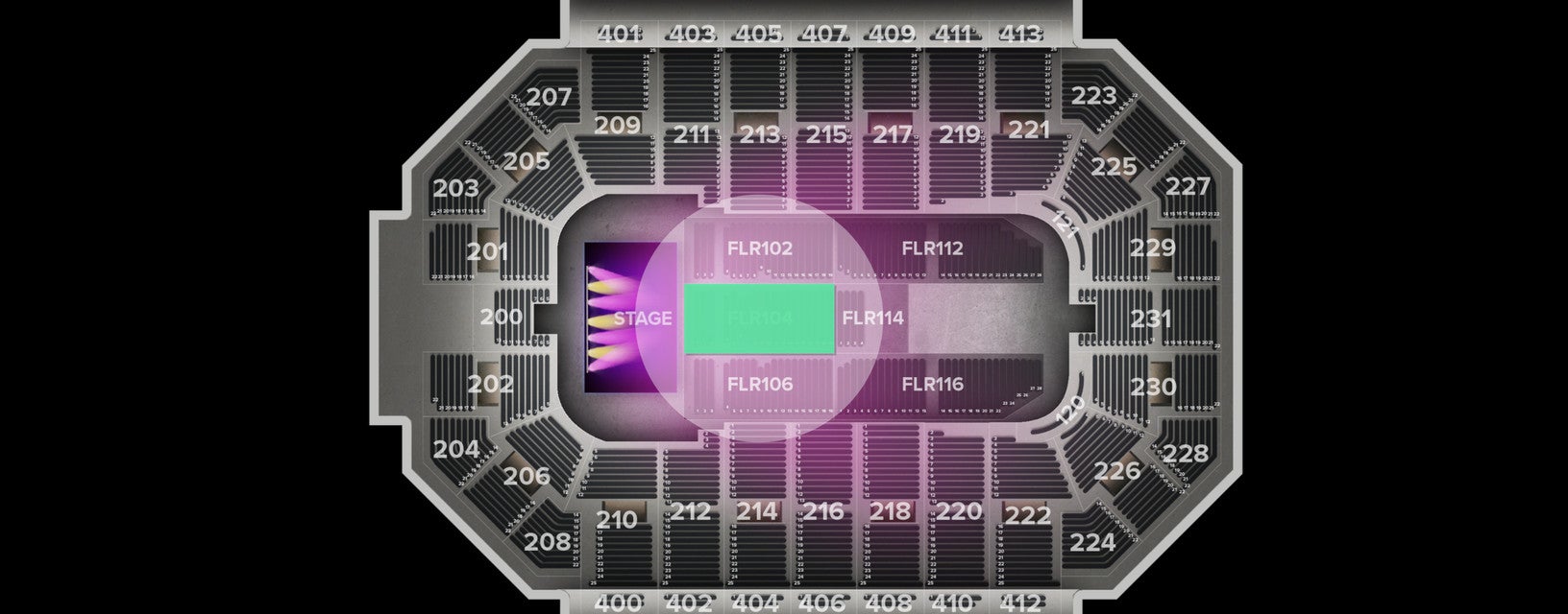 Seat view from Floor