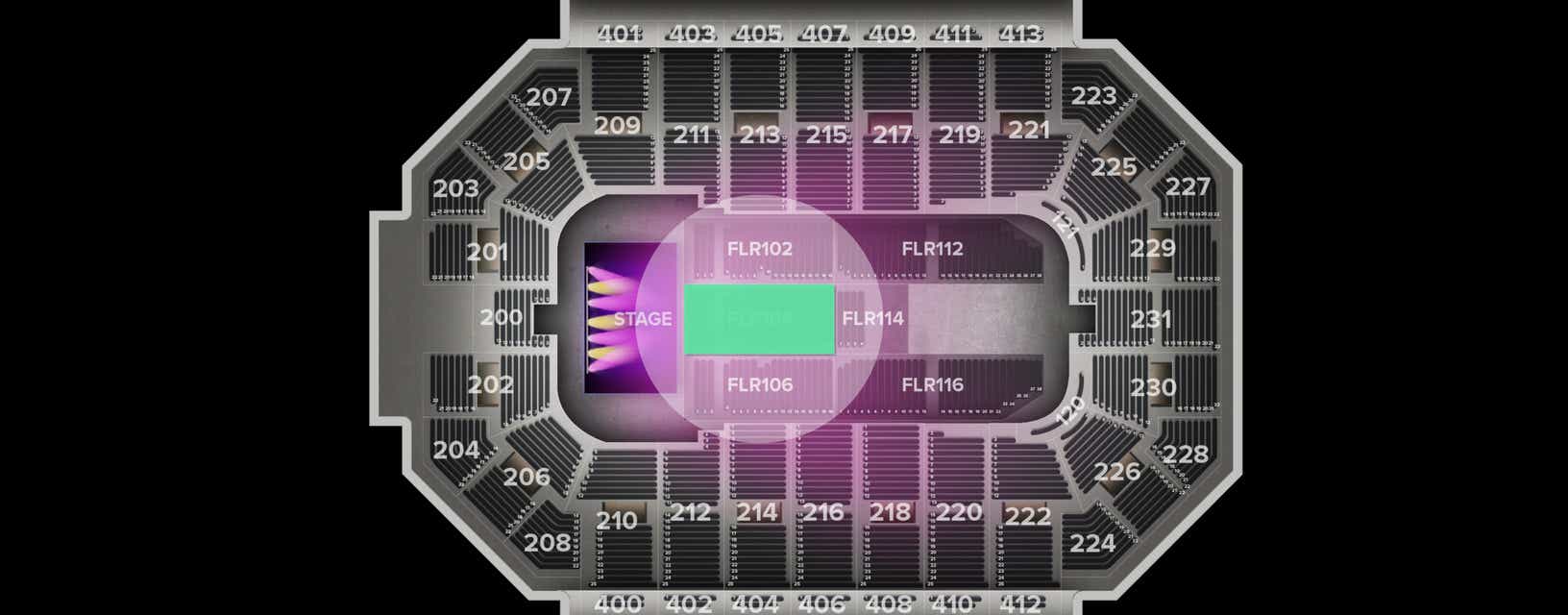 Seat view from Floor