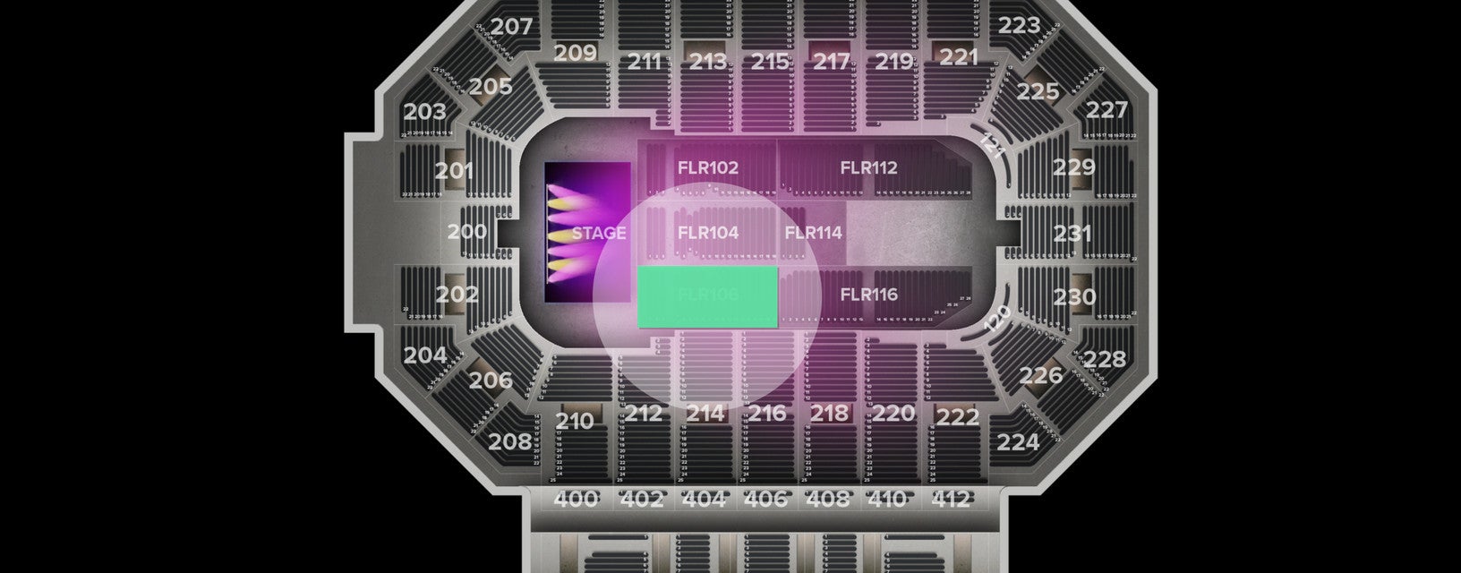 Seat view from Floor
