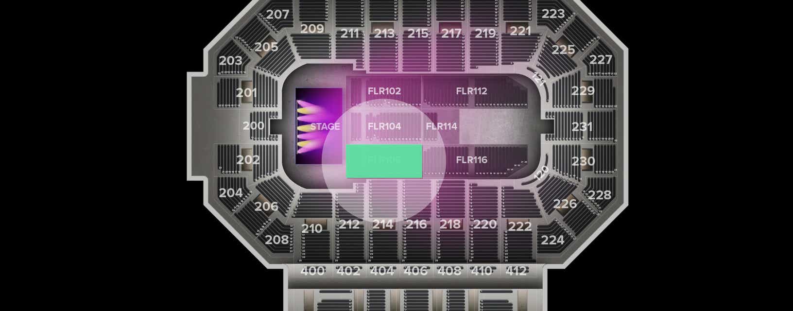 Seat view from Floor