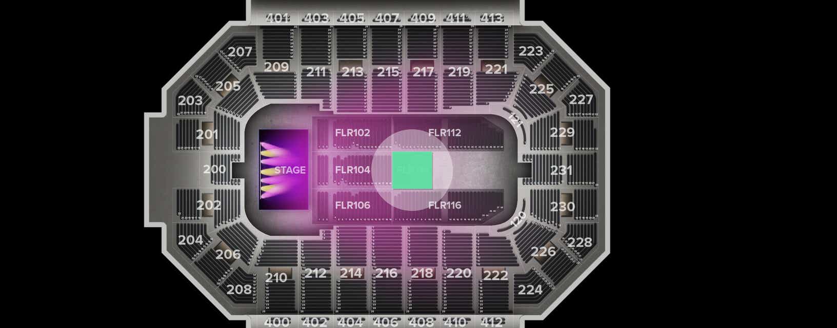 Seat view from Floor