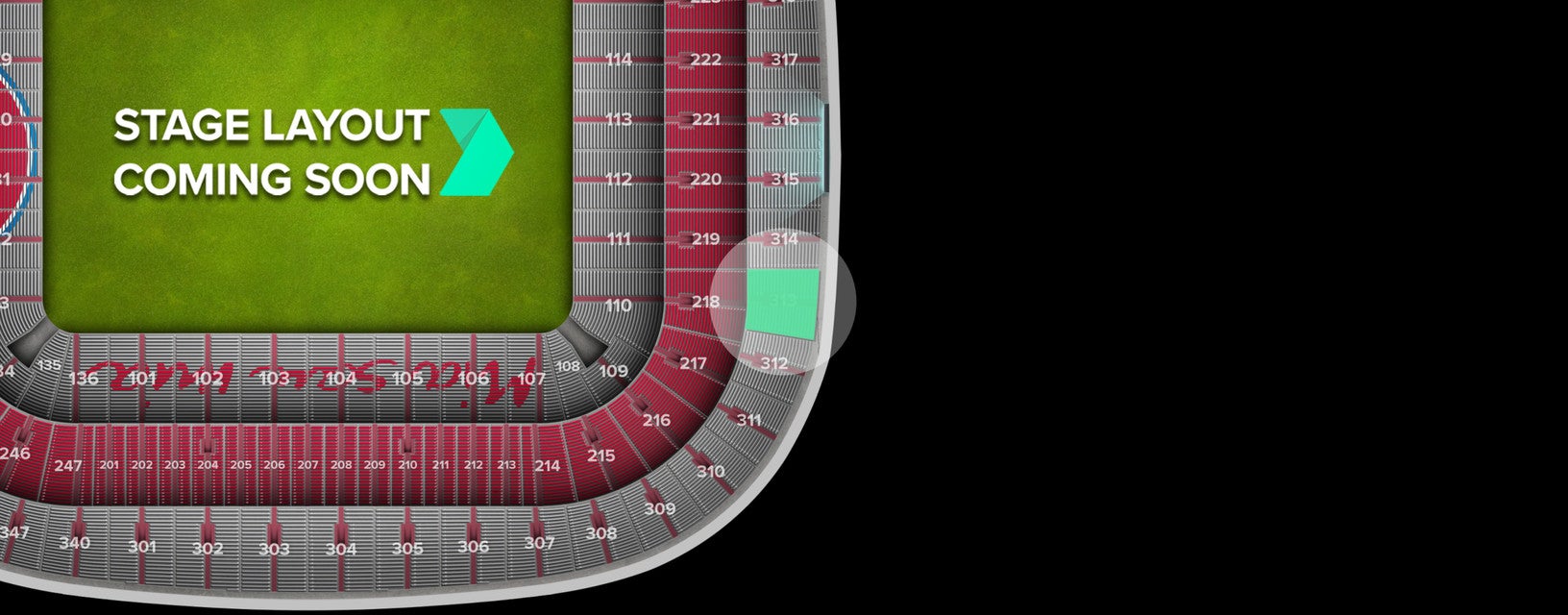 Seat view from Section