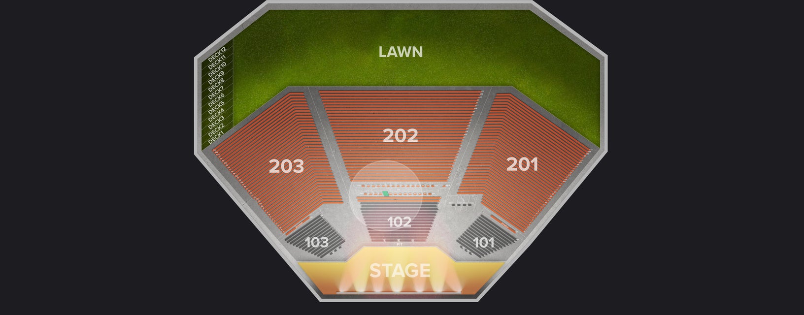 Seat view from Box