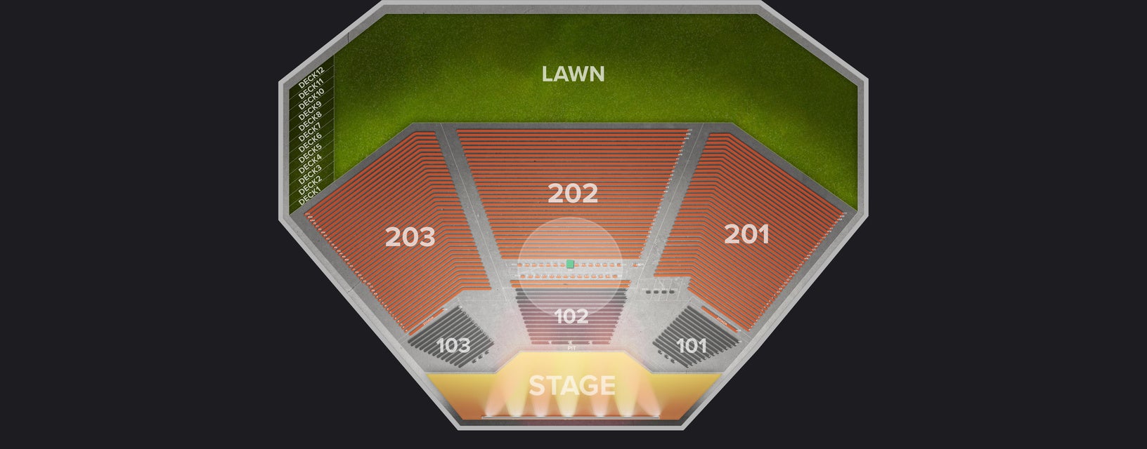 Seat view from Box