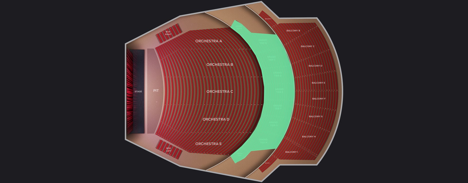 Seat view from Grand Tier E