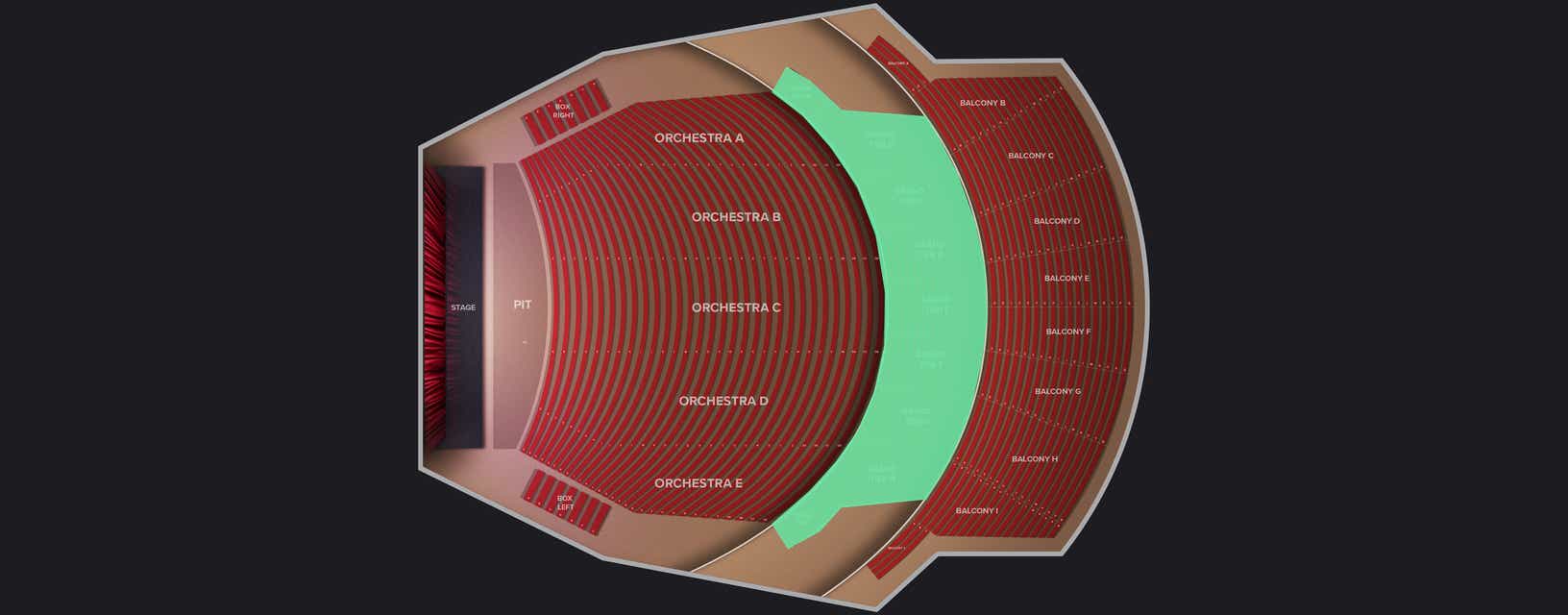 Seat view from Grand Tier E
