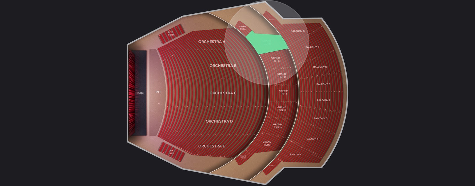 Seat view from Grand Tier B