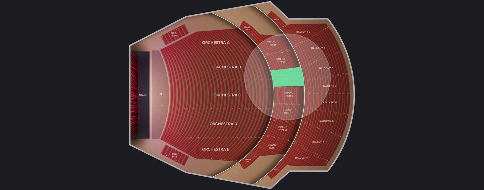 Seat view from Grand Tier D