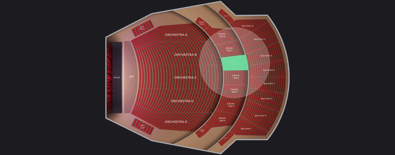 Seat view from Grand Tier D