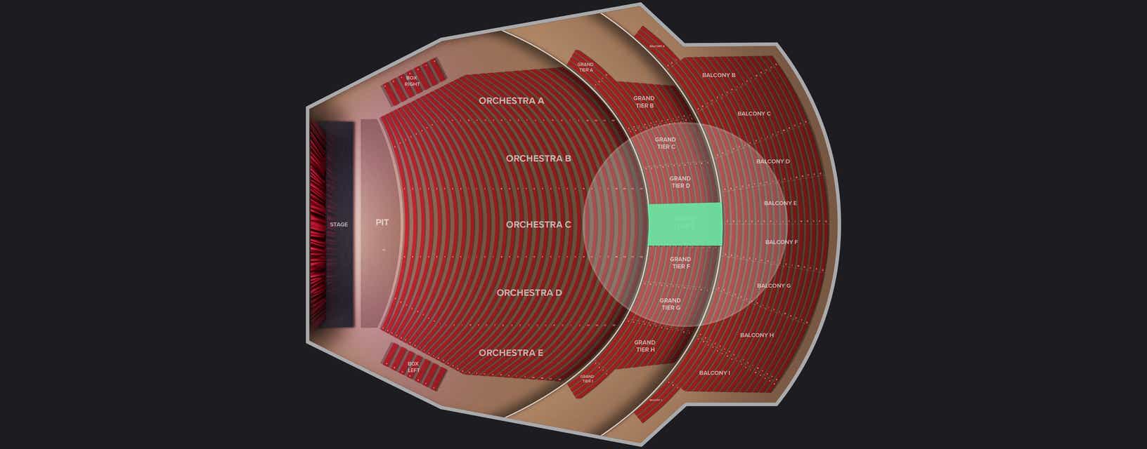 Seat view from Grand Tier E