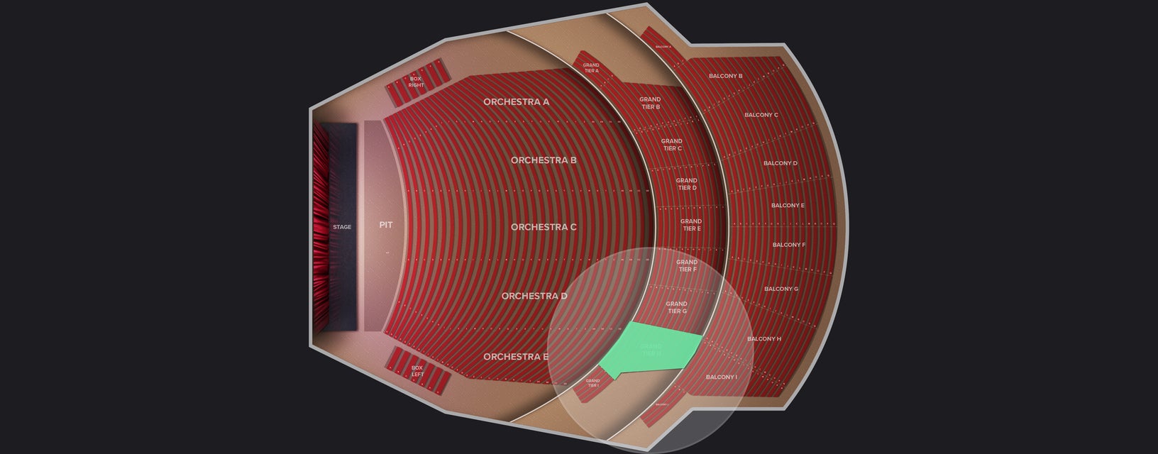 Seat view from Grand Tier H