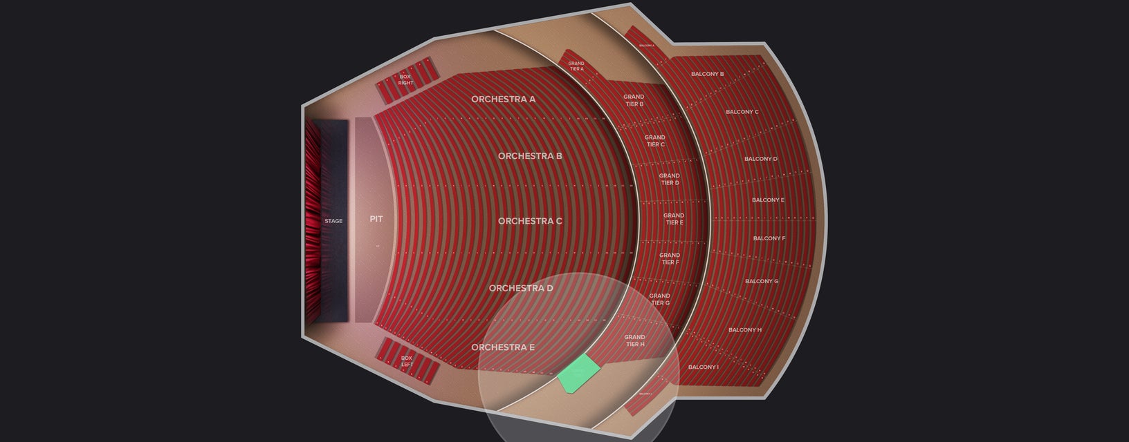 Seat view from Grand Tier I