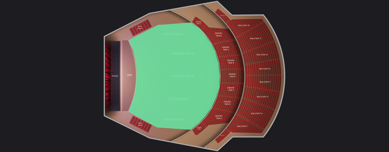 Seat view from Orchestra E