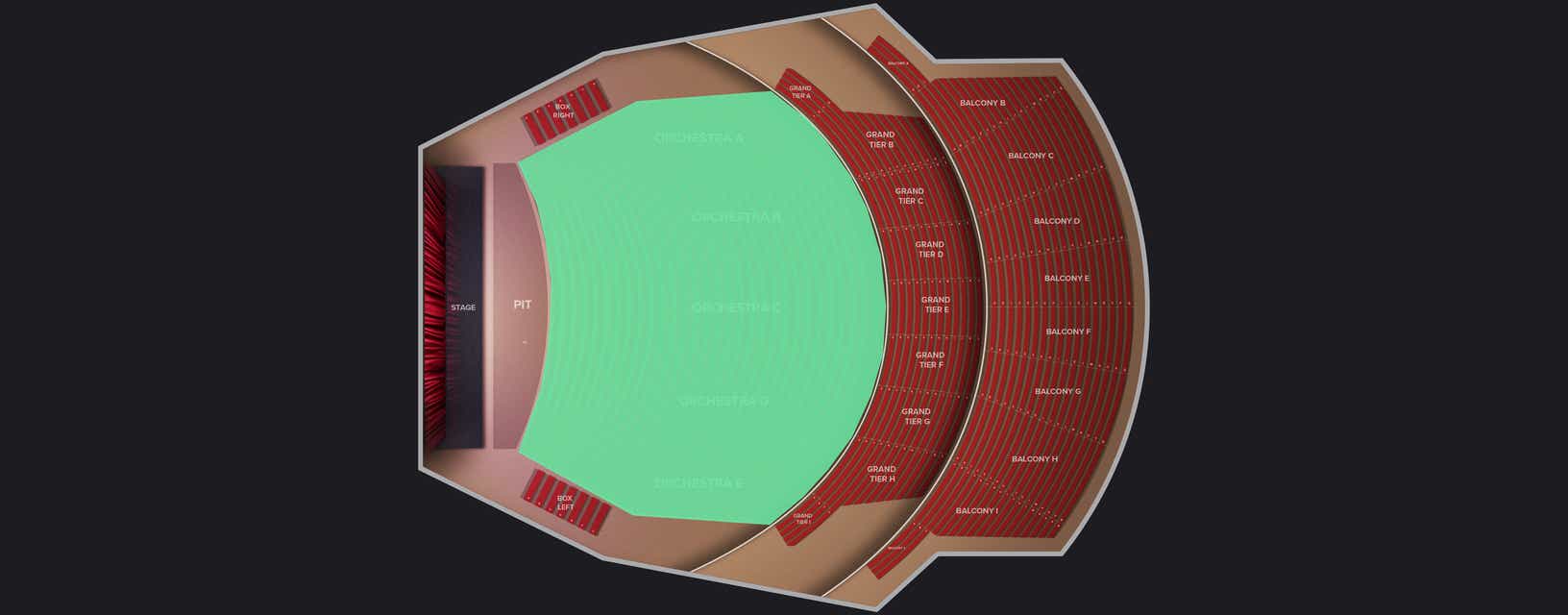 Seat view from Orchestra E