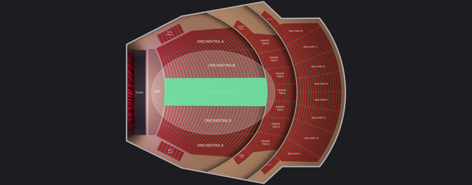 Seat view from Orchestra C