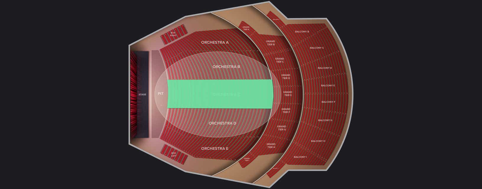 Seat view from Orchestra C