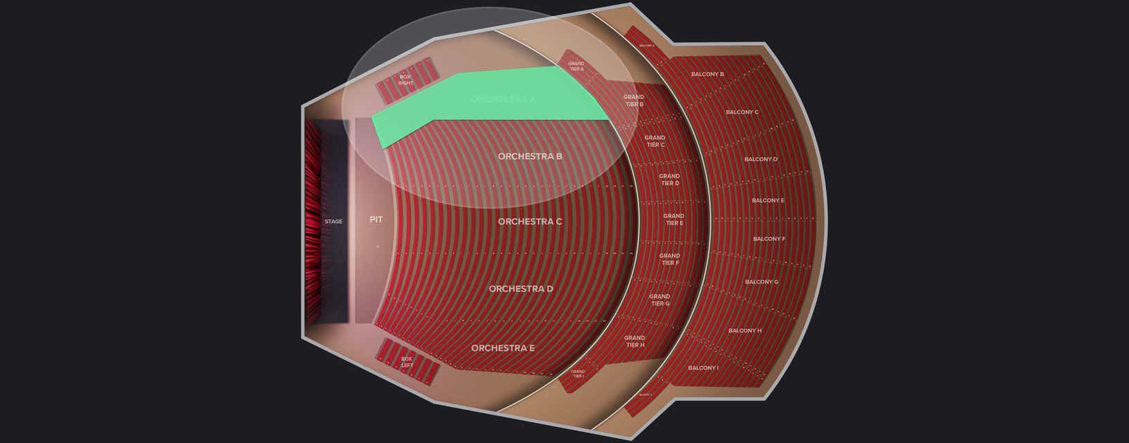 Seat view from Orchestra