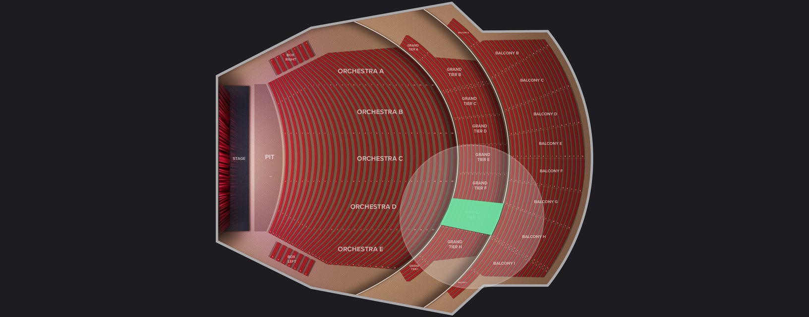 Seat view from Grand Tier C